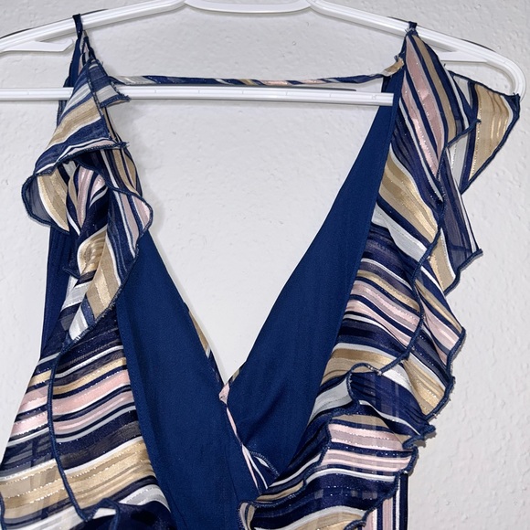 Multi-Color Leg Split Jumpsuit - Picture 5 of 9